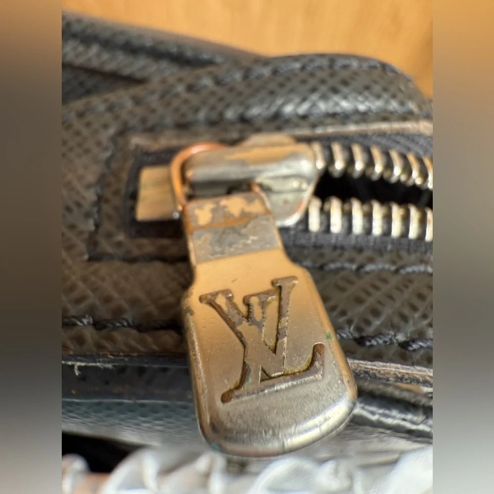 Louis Vuitton Black Tiaga Leather Briefcase